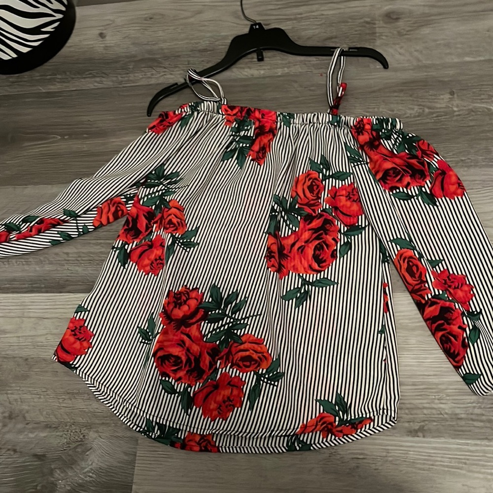 floral pattern dress top